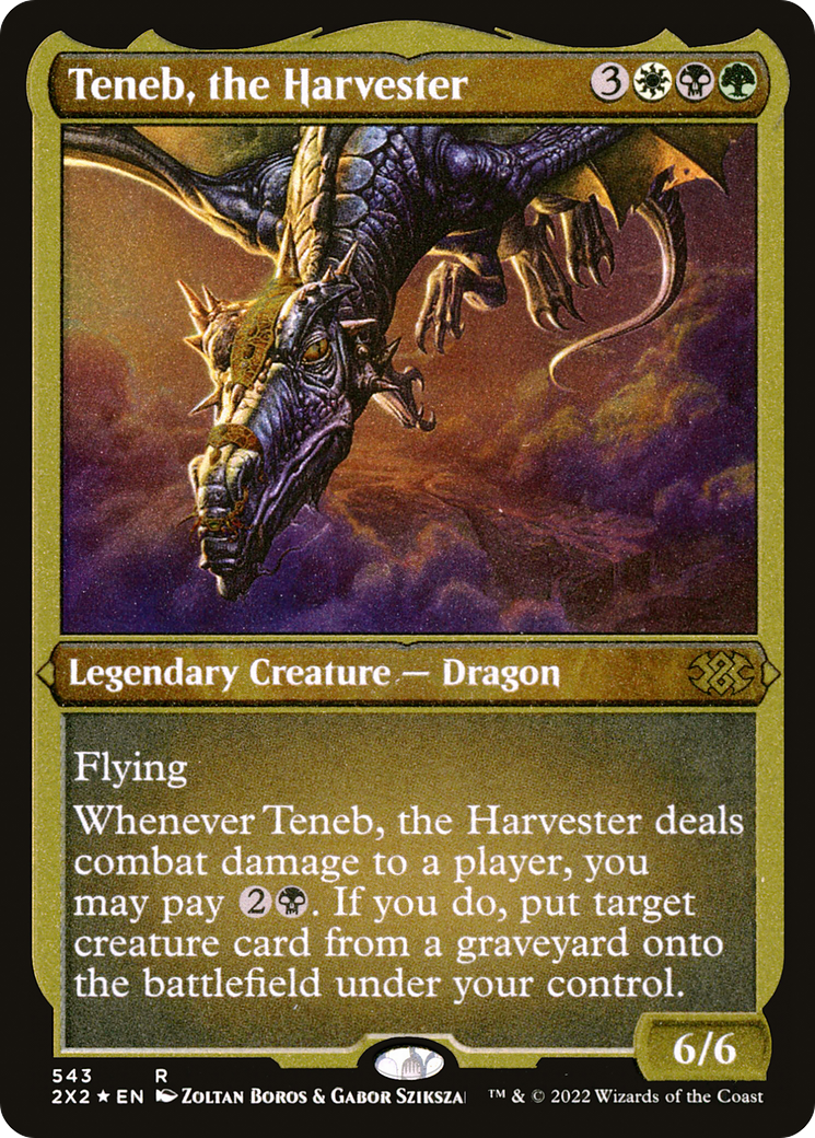 Image of Teneb, the Harvester (2X2-543) - Double Masters 2022 Foil