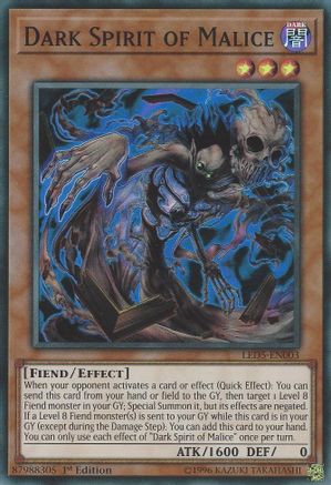 Image of Dark Spirit of Malice (LED5-EN003) - Legendary Duelists: Immortal Destiny 1st Edition