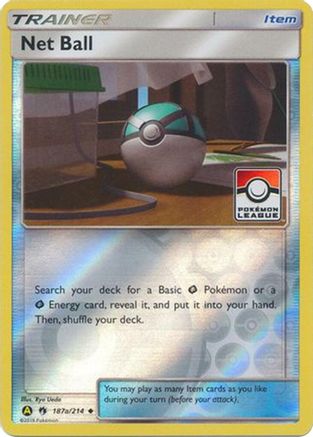 Image of Net Ball (Pokemon League) 187a/214  - Reverse Holofoil League & Championship Cards - Promo