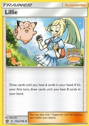 Image of Lillie 125a/156  - Reverse Holofoil League & Championship Cards - Promo