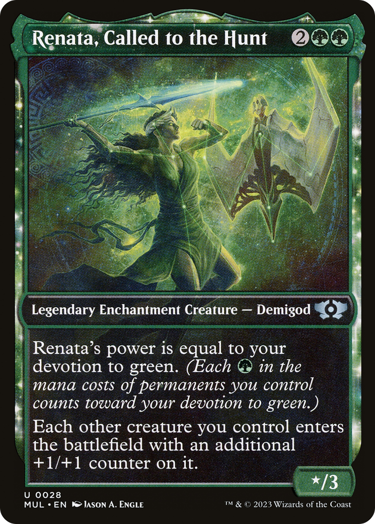 Image of Renata, Called to the Hunt (MUL-028) - Multiverse Legends: (Showcase, enchantment)