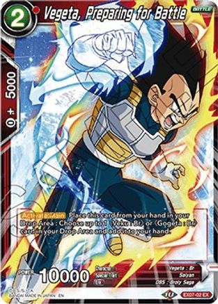 Image of Vegeta, Preparing for Battle (EX07-02) - Expansion Deck Box Set 07 Magnificent Collection  Fusion Hero