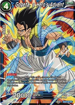 Image of Gogeta, a Hero's Advent (EX07-04) - Expansion Deck Box Set 07 Magnificent Collection  Fusion Hero Foil