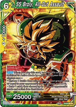 Image of SS Broly, All-Out Assault (EX08-06) - Expansion Deck Box Set 08 Magnificent Collection  Forsaken Warrior Foil