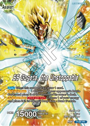 Image of Gogeta // SS Gogeta, the Unstoppable (P-091) - Expansion Deck Box Set 07 Magnificent Collection  Fusion Hero