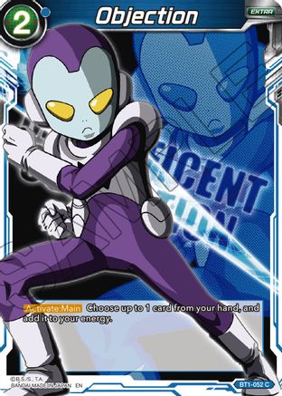 Image of Objection (BT1-052) - Expansion Deck Box Set 07 Magnificent Collection  Fusion Hero