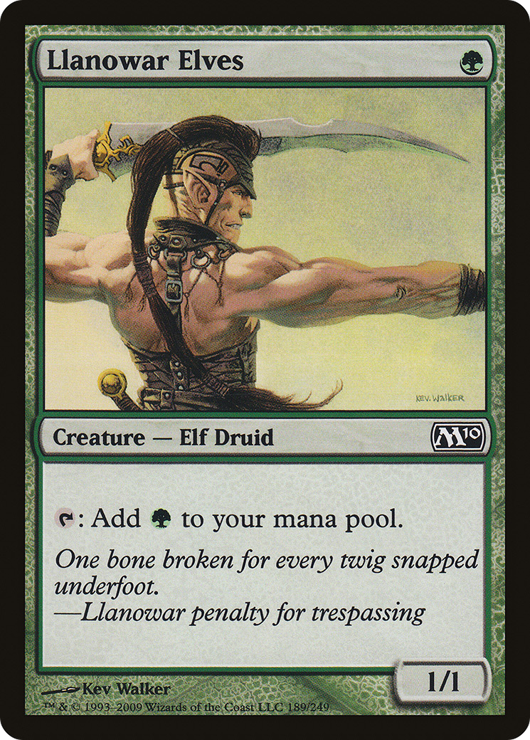 Image of Llanowar Elves (M10-189) - Magic 2010 Foil
