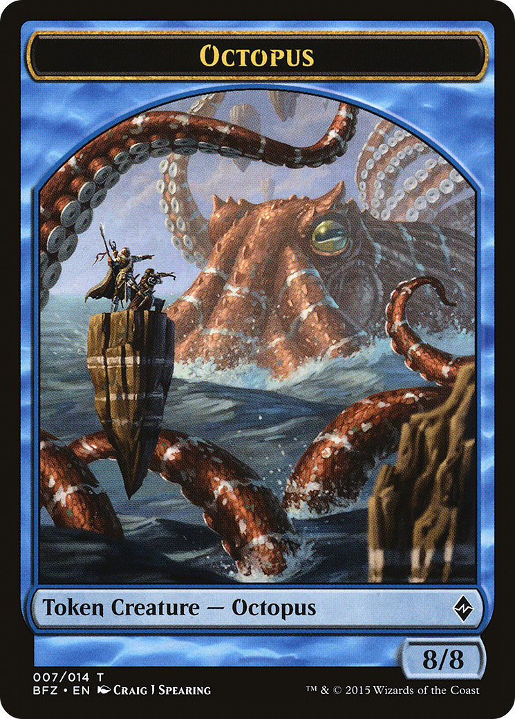 Image of Octopus Token (BFZ-007) - Battle for Zendikar Tokens