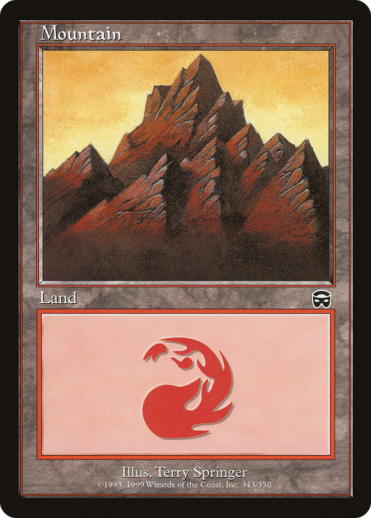 Image of Mountain (343) (MMQ-343) - Mercadian Masques
