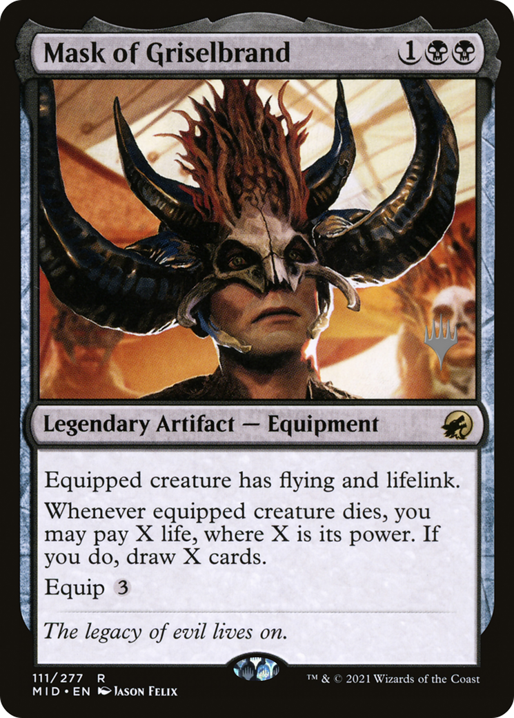 Image of Mask of Griselbrand (PPMID-111) - Innistrad: Midnight Hunt Promos Foil