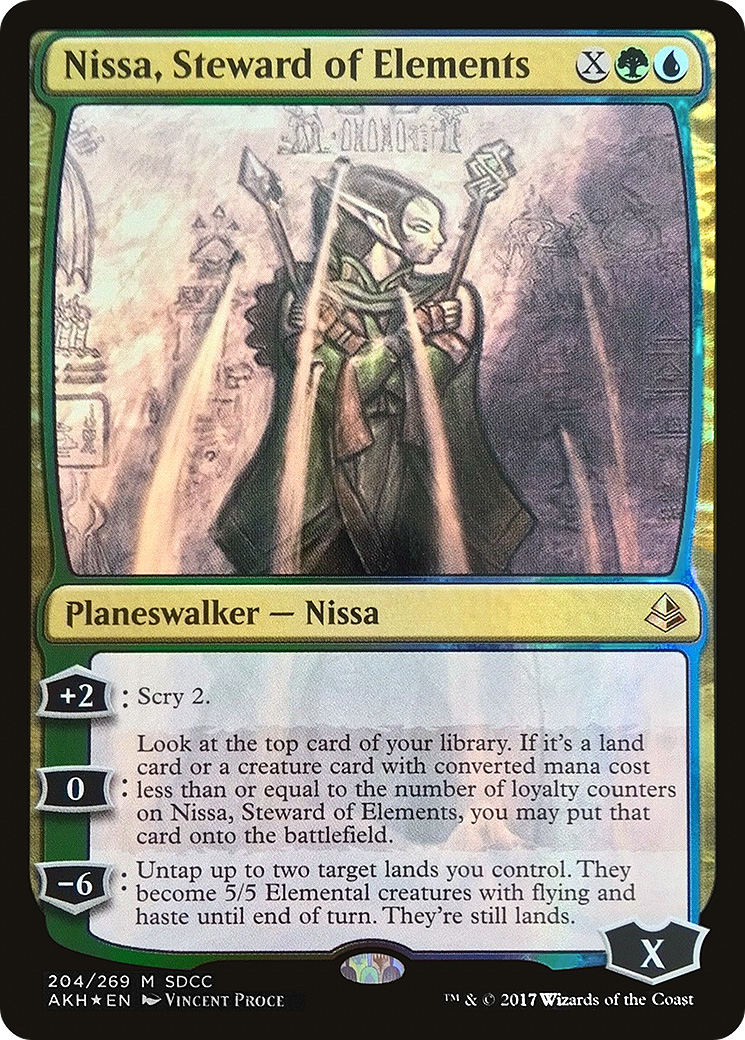 Image of Nissa, Steward of Elements (SDCC 2017 Exclusive) (MEDIA-204) - San Diego Comic-Con 2017 Foil