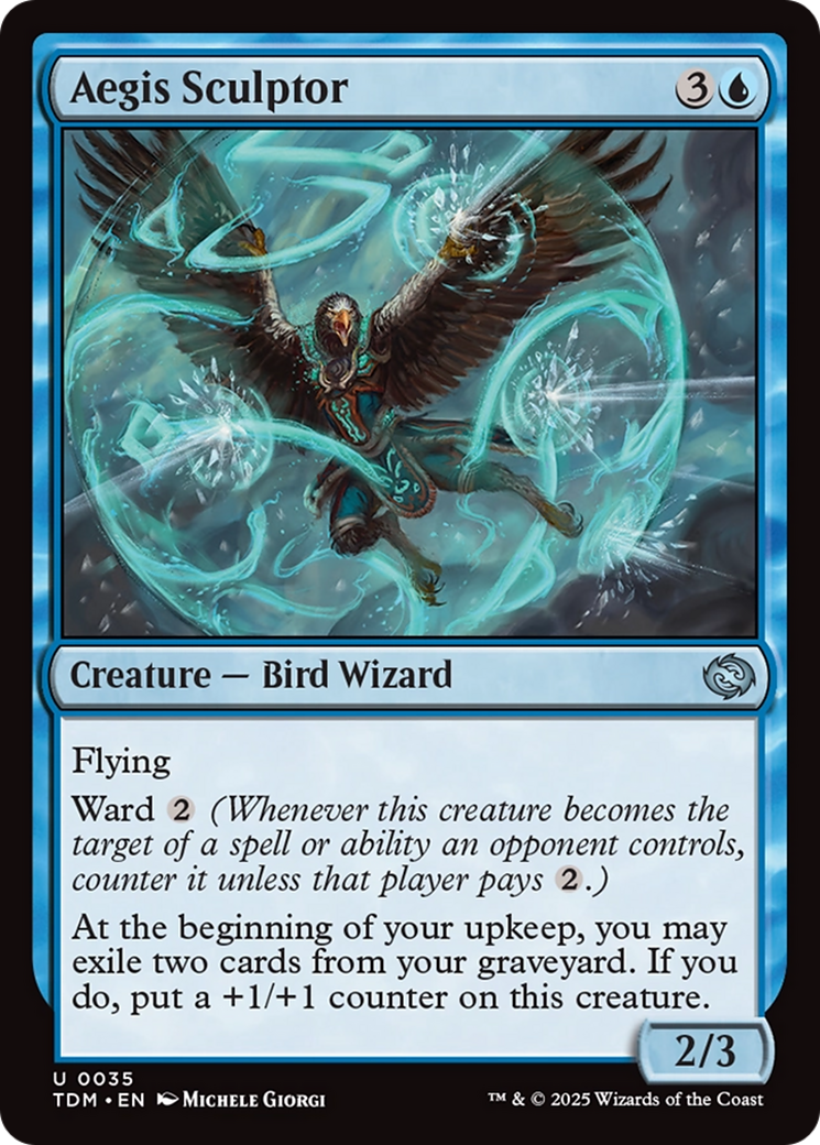 Image of Aegis Sculptor (TDM-035) - Tarkir: Dragonstorm Foil