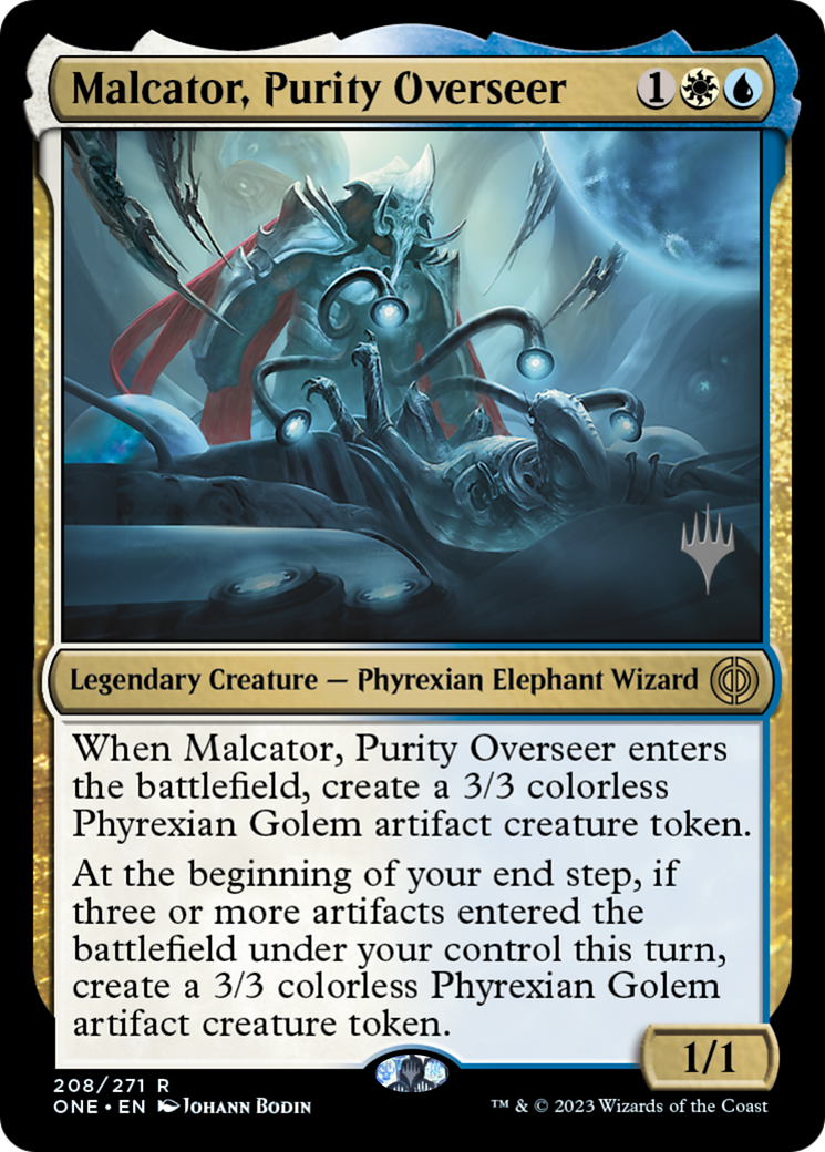 Image of Malcator, Purity Overseer (PPONE-208) - Phyrexia: All Will Be One Promos