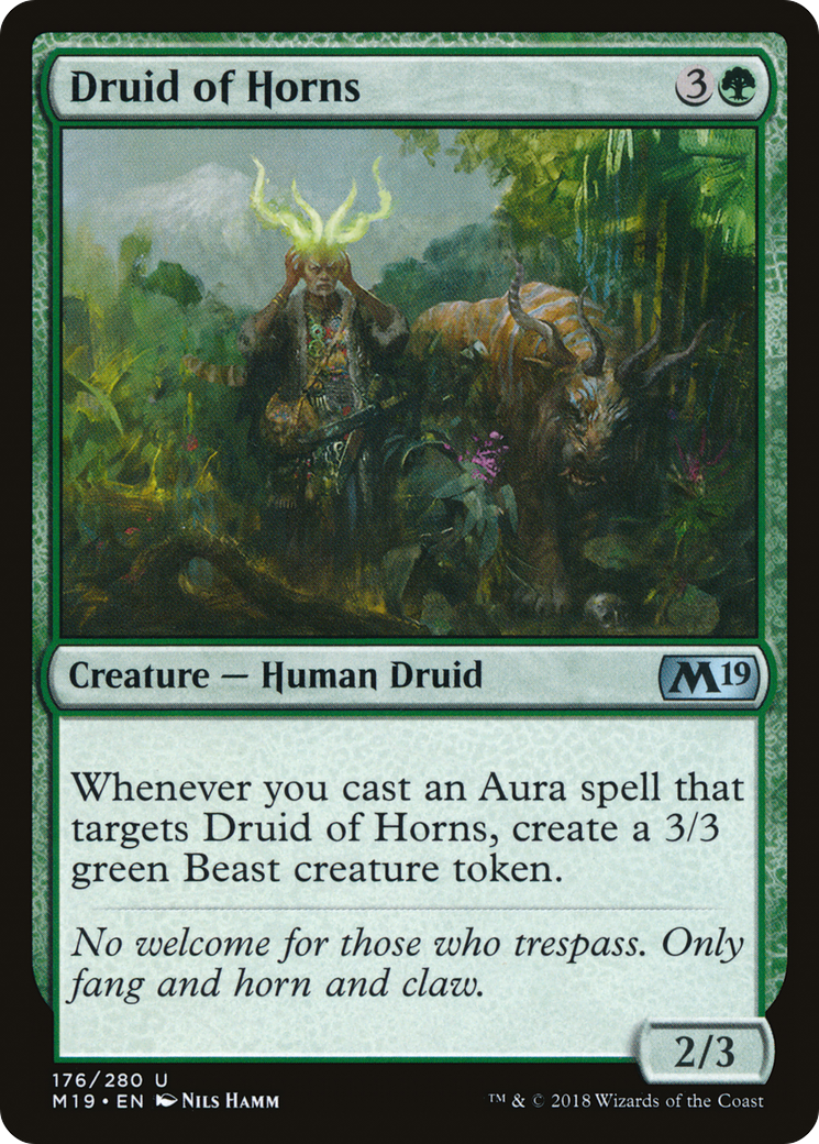 Image of Druid of Horns (M19-176) - Core Set 2019 Foil