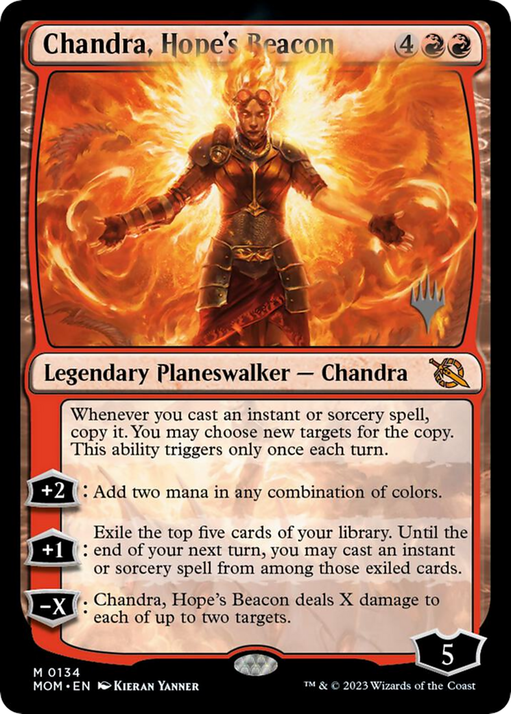 Image of Chandra, Hope's Beacon (PPMOM-134) - March of the Machine Promos Foil