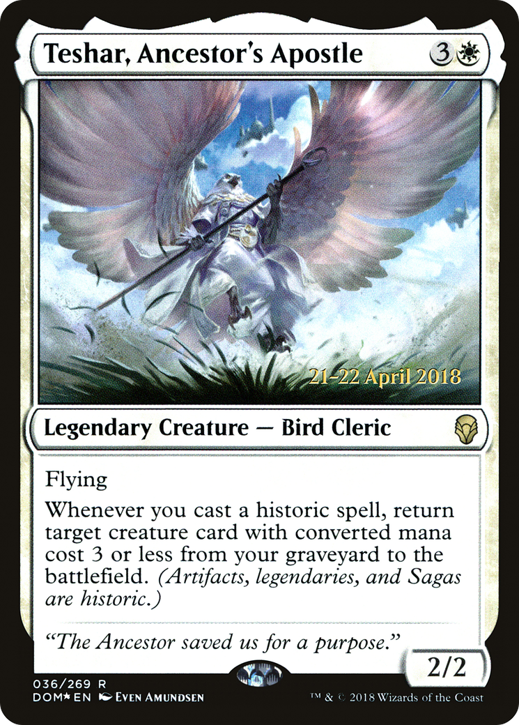 Image of Teshar, Ancestor's Apostle (PRE-036) - Dominaria Promos Foil
