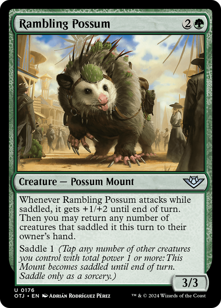 Image of Rambling Possum (OTJ-176) - Outlaws of Thunder Junction Foil
