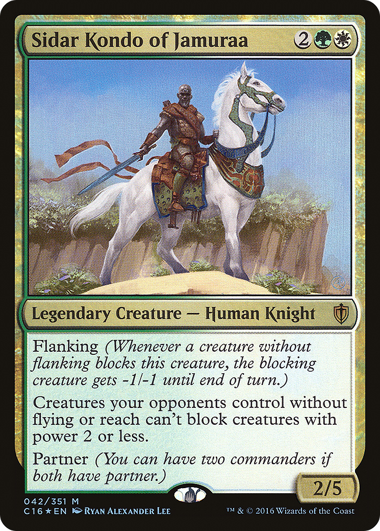Image of Sidar Kondo of Jamuraa (C16-042) - Commander 2016 Foil
