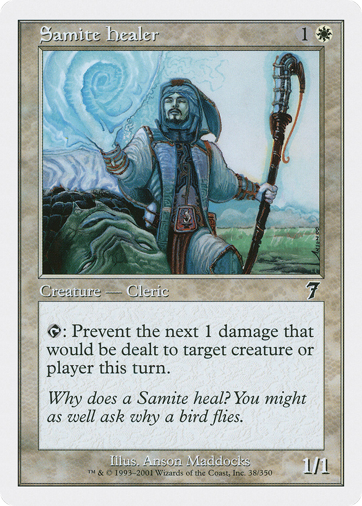 Image of Samite Healer (7ED-038) - 7th Edition