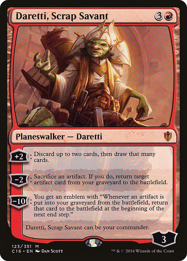 Image of Daretti, Scrap Savant (C16-123) - Commander 2016