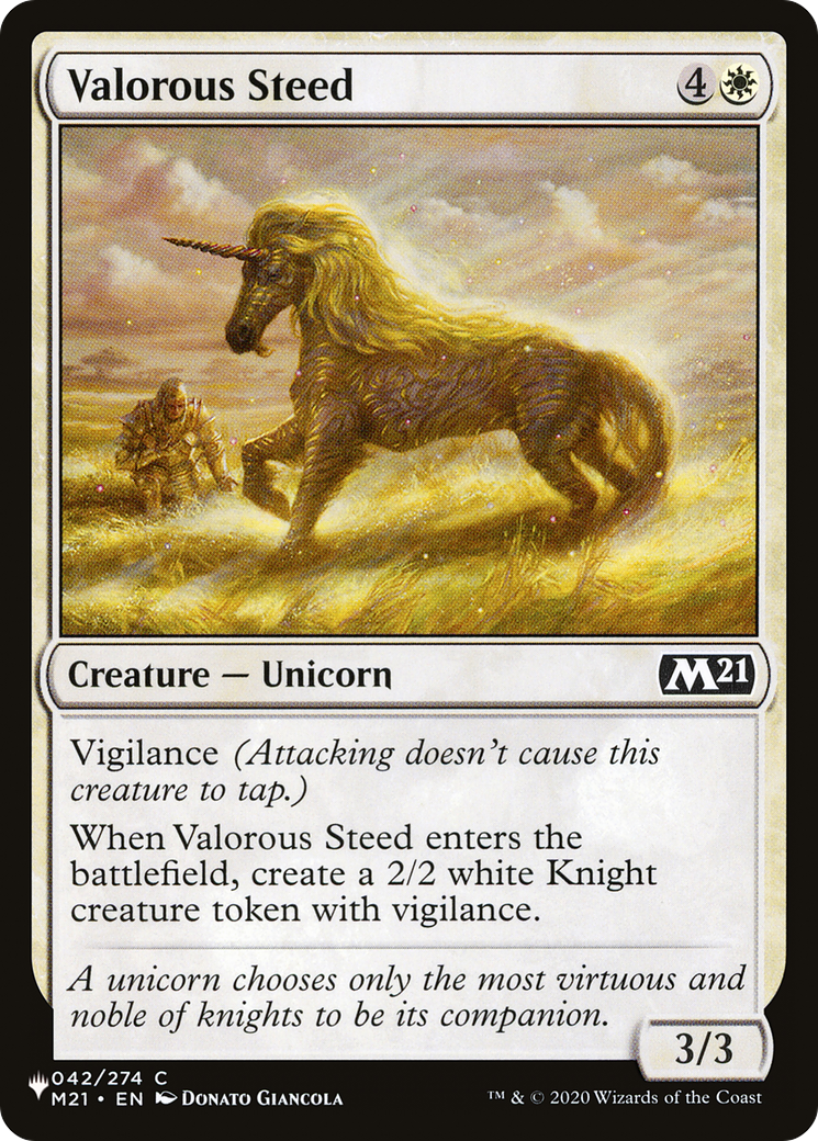 Image of Valorous Steed (LIST-M21-42) - The List