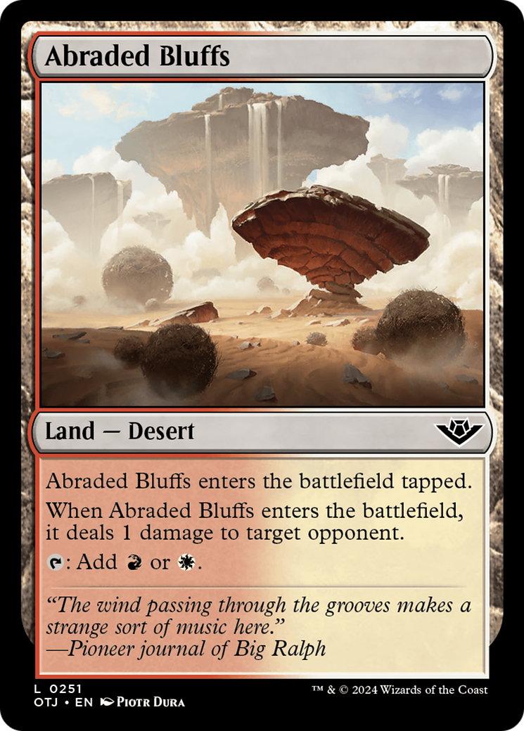 Image of Abraded Bluffs (OTJ-251) - Outlaws of Thunder Junction