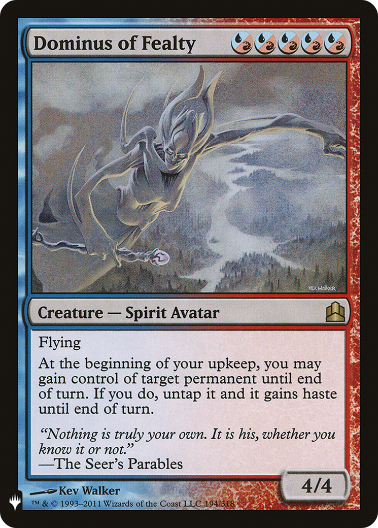 Image of Dominus of Fealty (LIST-194) - The List