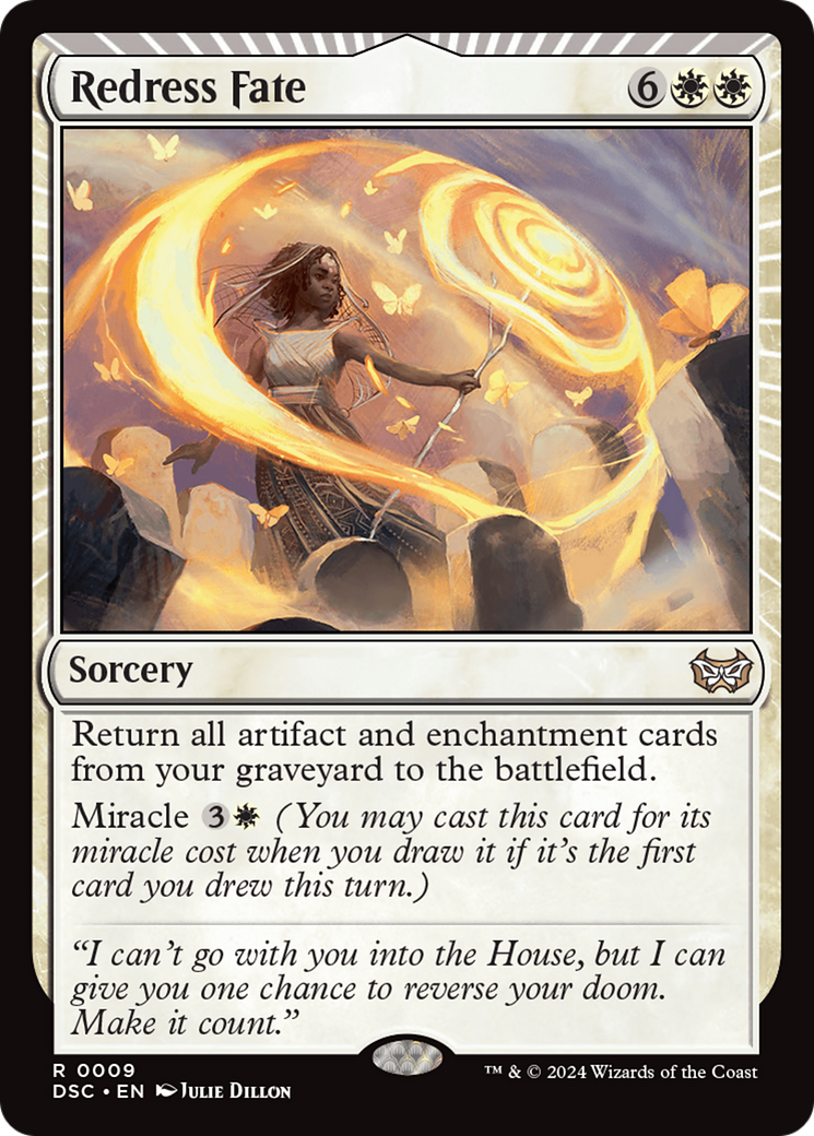 Image of Redress Fate (DSC-009) - Duskmourn: House of Horror Commander: (miracle)