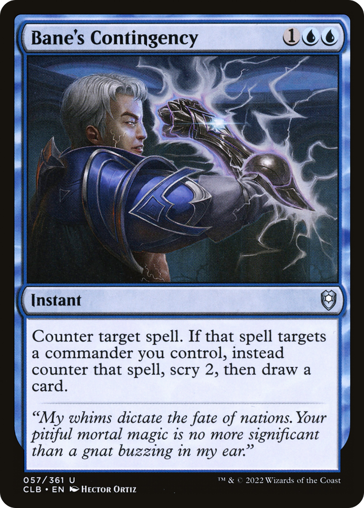 Image of Bane's Contingency (CLB-057) - Commander Legends: Battle for Baldur's Gate
