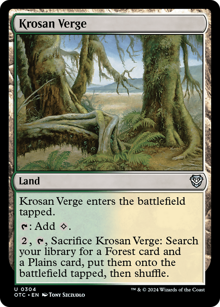 Image of Krosan Verge (OTC-304) - Outlaws of Thunder Junction Commander