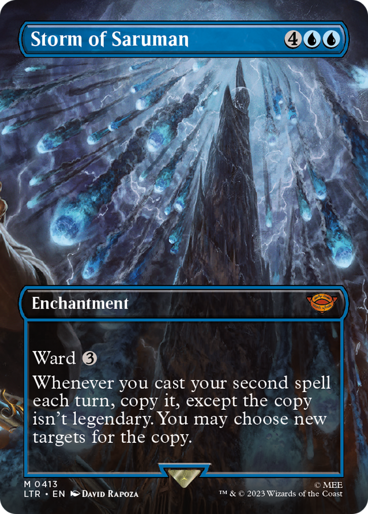 Image of Storm of Saruman (Borderless) (LTR-413) - The Lord of the Rings: Tales of Middle-earth (Borderless) Foil