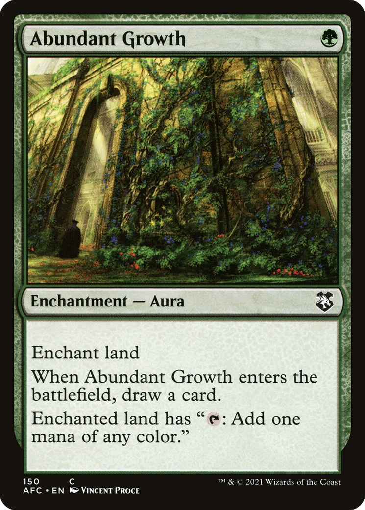 Image of Abundant Growth (AFC-150) - Forgotten Realms Commander