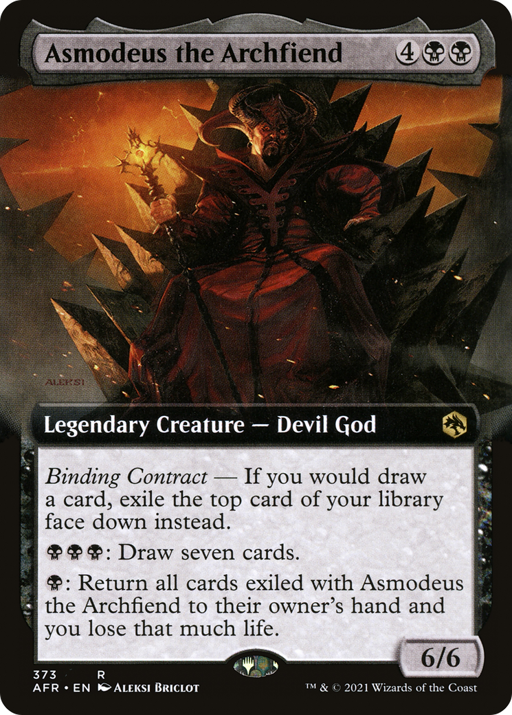 Image of Asmodeus the Archfiend (Extended Art) (AFR-373) - Adventures in the Forgotten Realms: (Extended Art) Foil