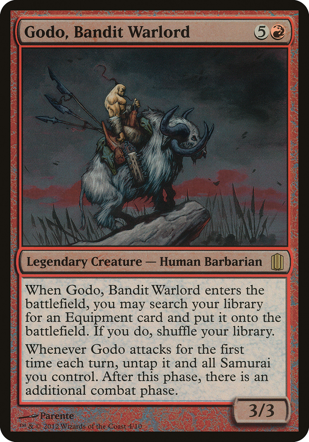 Image of Godo, Bandit Warlord (Commander's Arsenal) (OVER-) - Commander's Arsenal Oversized Foil