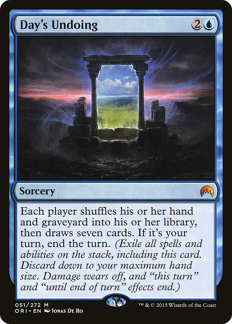 Image of Day's Undoing (ORI-051) - Magic Origins Foil