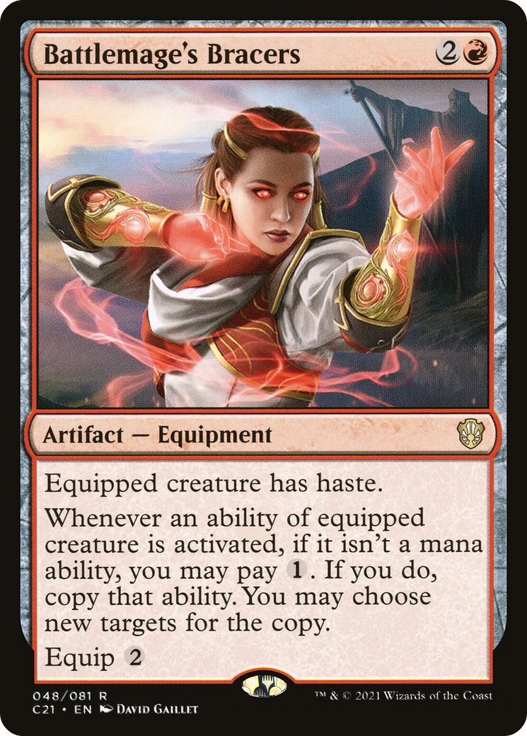 Image of Battlemage's Bracers (C21-048) - Commander 2021