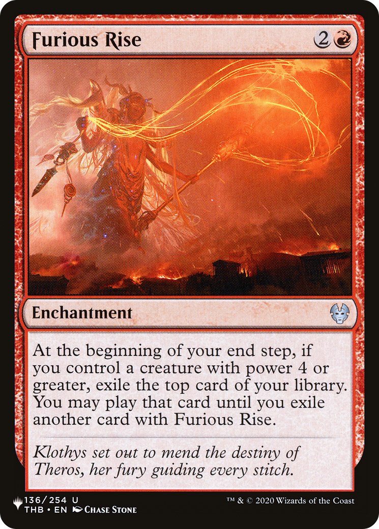 Image of Furious Rise (LIST-THB-136) - The List