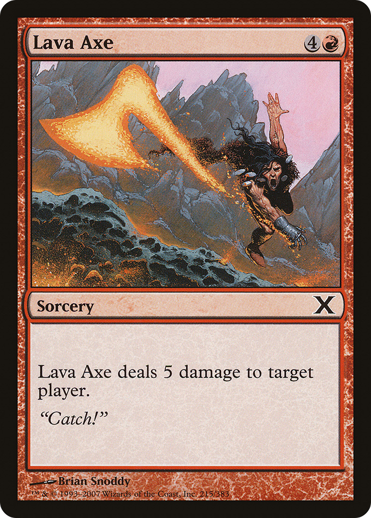 Image of Lava Axe (10E-215) - Tenth Edition Foil