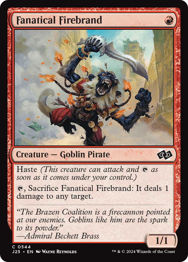 Image of Fanatical Firebrand (J25-544) - Foundations Jumpstart