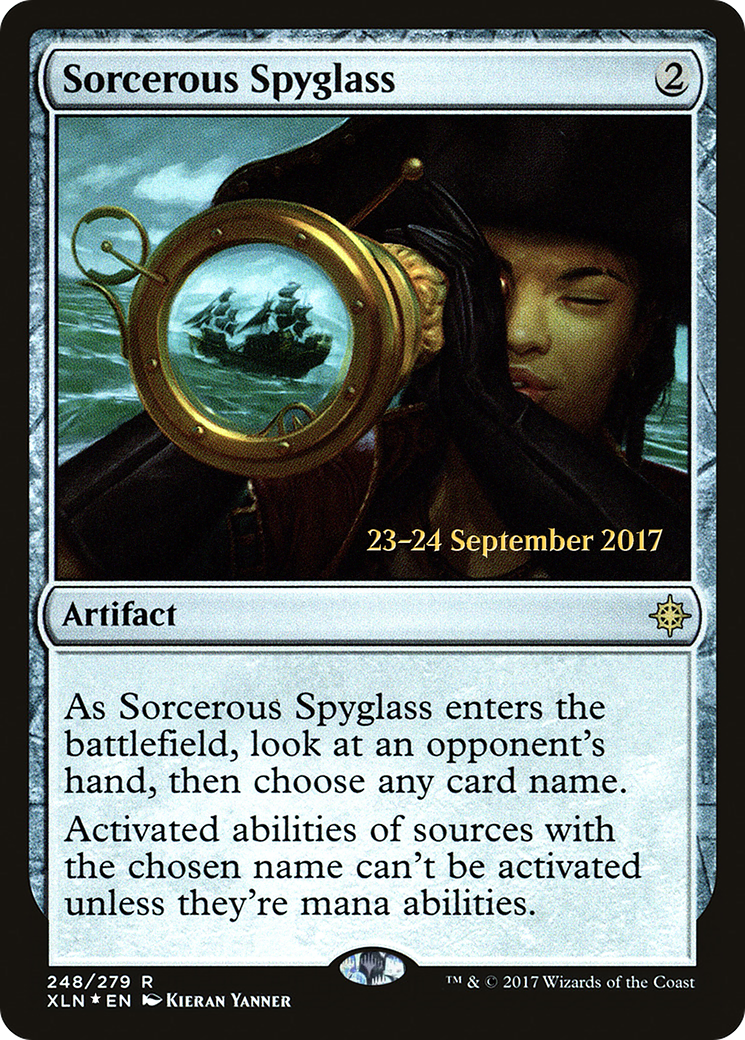 Image of Sorcerous Spyglass (XLN) (PRE-248S) - Ixalan Promos Foil