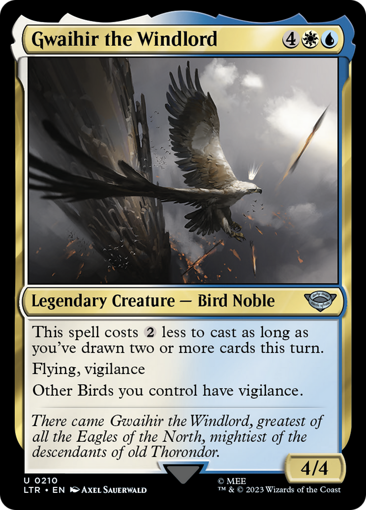 Image of Gwaihir the Windlord (LTR-210) - The Lord of the Rings: Tales of Middle-earth Foil