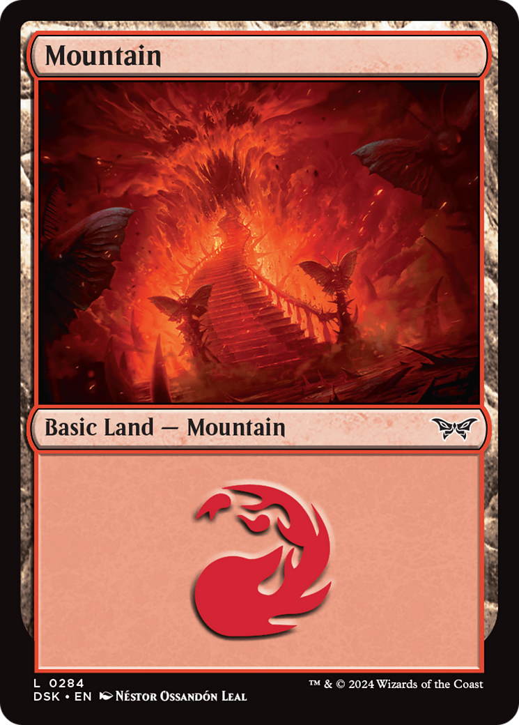 Image of Mountain (0284) (DSK-284) - Duskmourn: House of Horror Foil