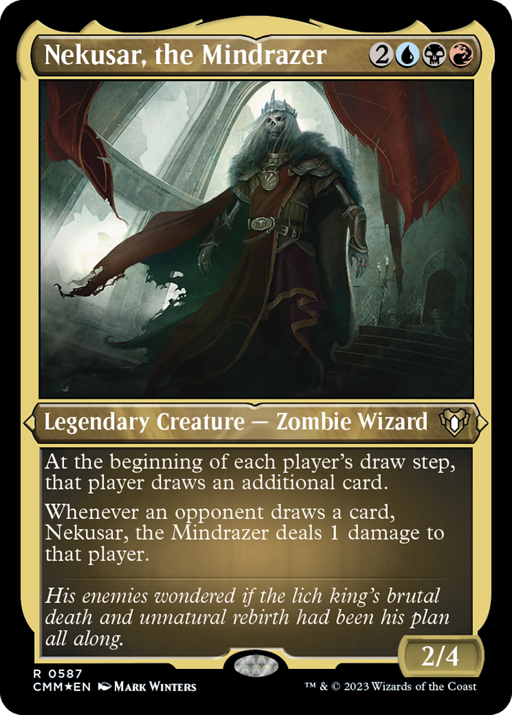 Image of Nekusar, the Mindrazer (CMM-587) - Commander Masters Etched Foil