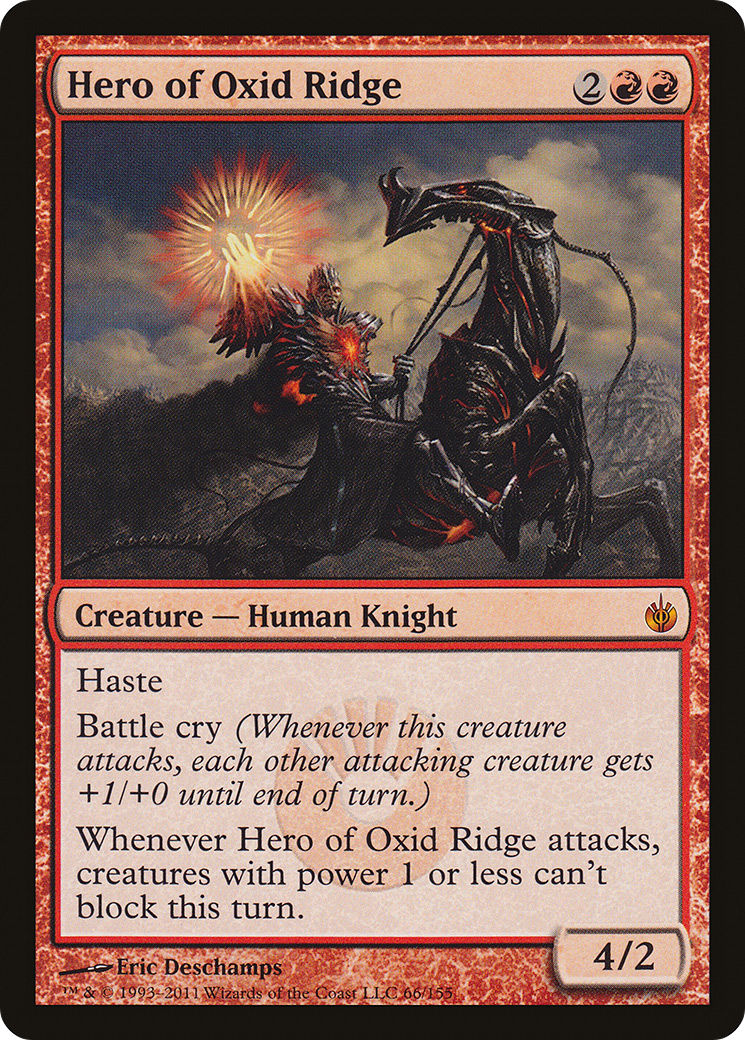 Image of Hero of Oxid Ridge (MBS-066) - Mirrodin Besieged
