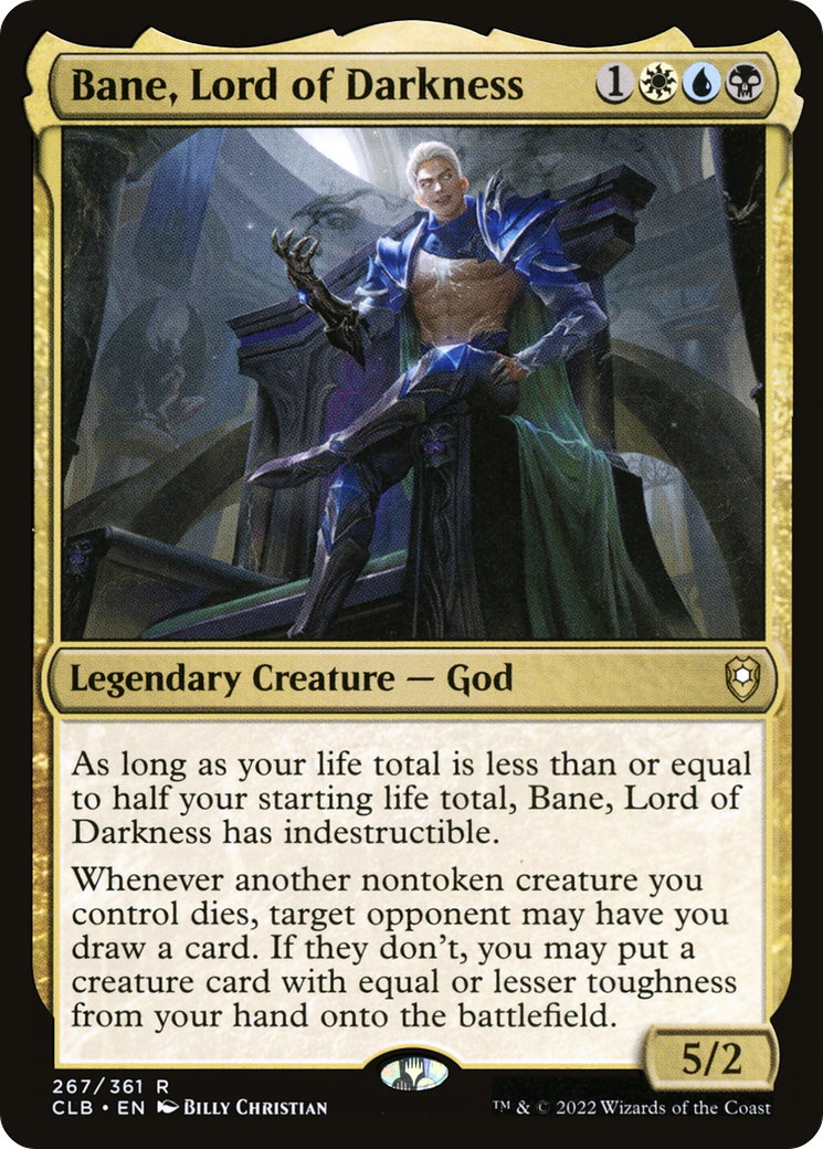 Image of Bane, Lord of Darkness (CLB-267) - Commander Legends: Battle for Baldur's Gate Foil