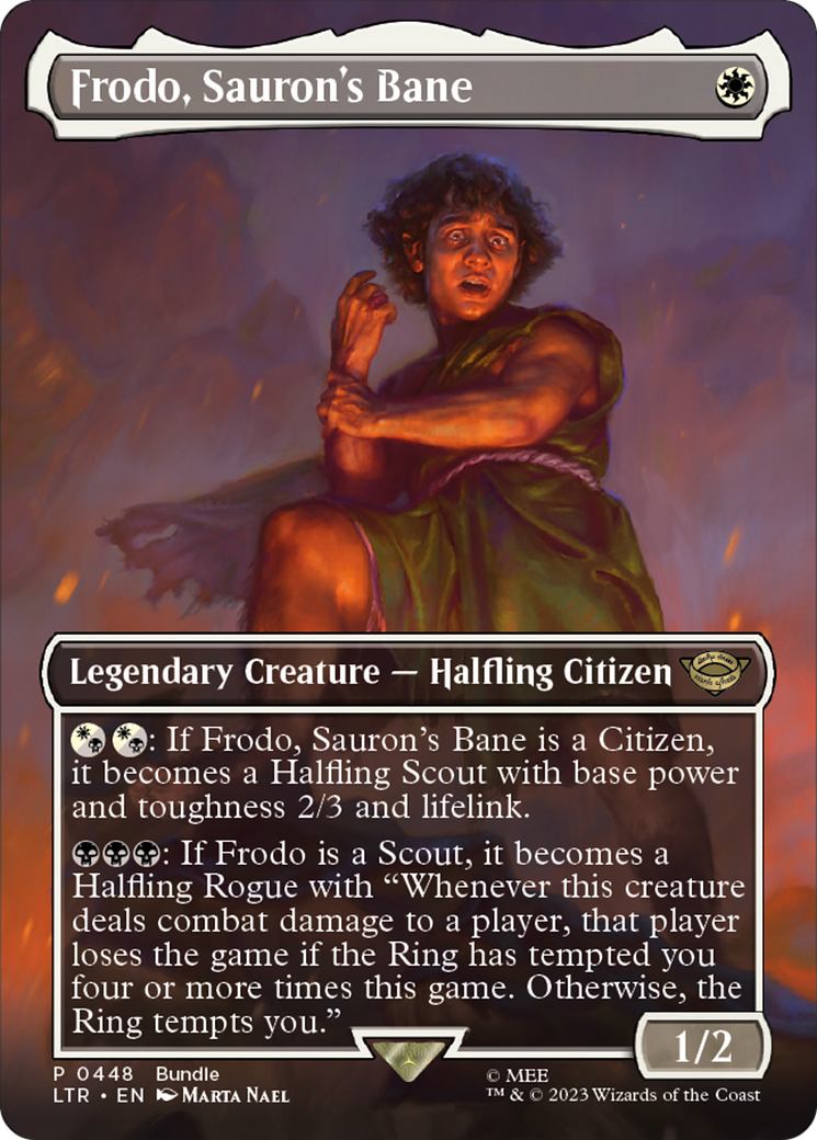 Image of Frodo, Sauron's Bane (Borderless) (LTR Bundle) (UMP-448) - Unique and Miscellaneous Promos (Borderless)