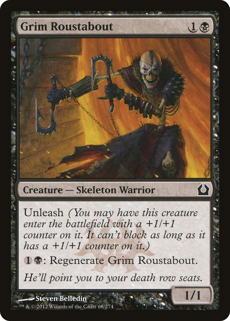 Image of Grim Roustabout (RTR-068) - Return to Ravnica Foil