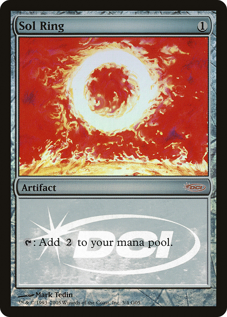 Image of Sol Ring (JDG-003) - Judge Gift Cards 2005 Foil