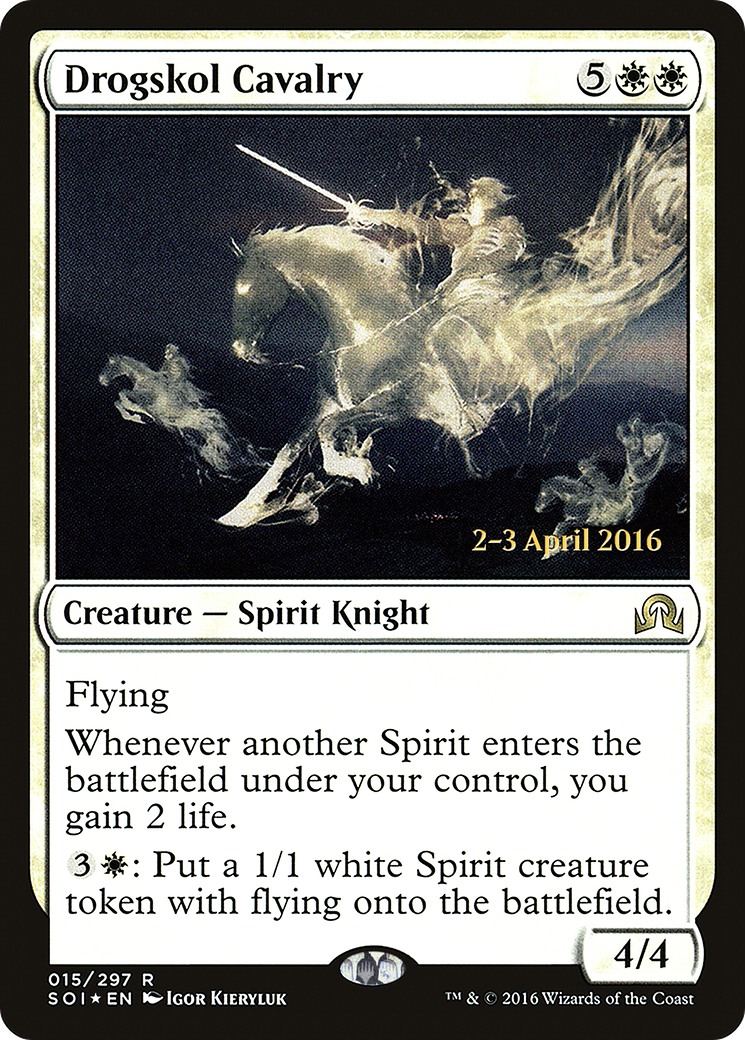 Image of Drogskol Cavalry (PRE-015) - Shadows over Innistrad Promos Foil