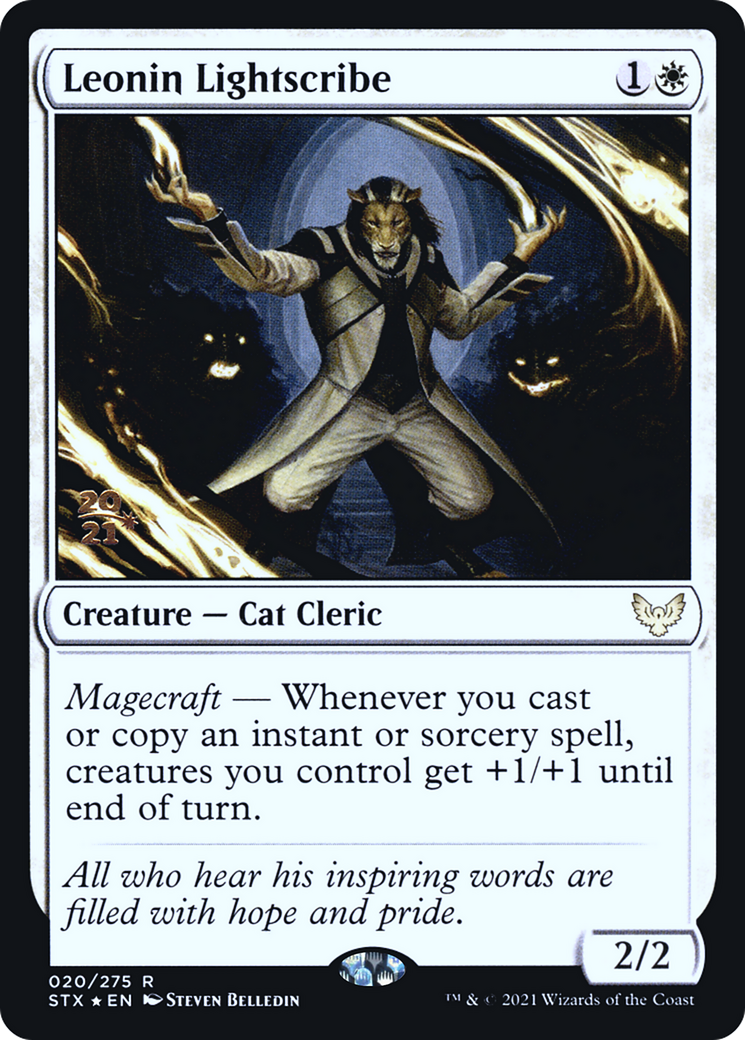 Image of Leonin Lightscribe (PRE-020) - Strixhaven: School of Mages Promos Foil